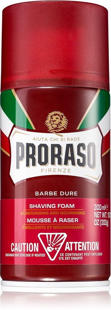 Красная пена для бритья с питательным эффектом Proraso, 300 мл
Красная пена для бритья с питательным эффектом Proraso, 300 мл