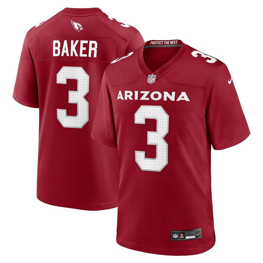 Мужское джерси Nike Budda Baker Cardinal Arizona Cardinals Game Player, цвет Acr Red
Мужское джерси Nike Budda Baker Cardinal Arizona Cardinals Game Player, цвет Acr Red