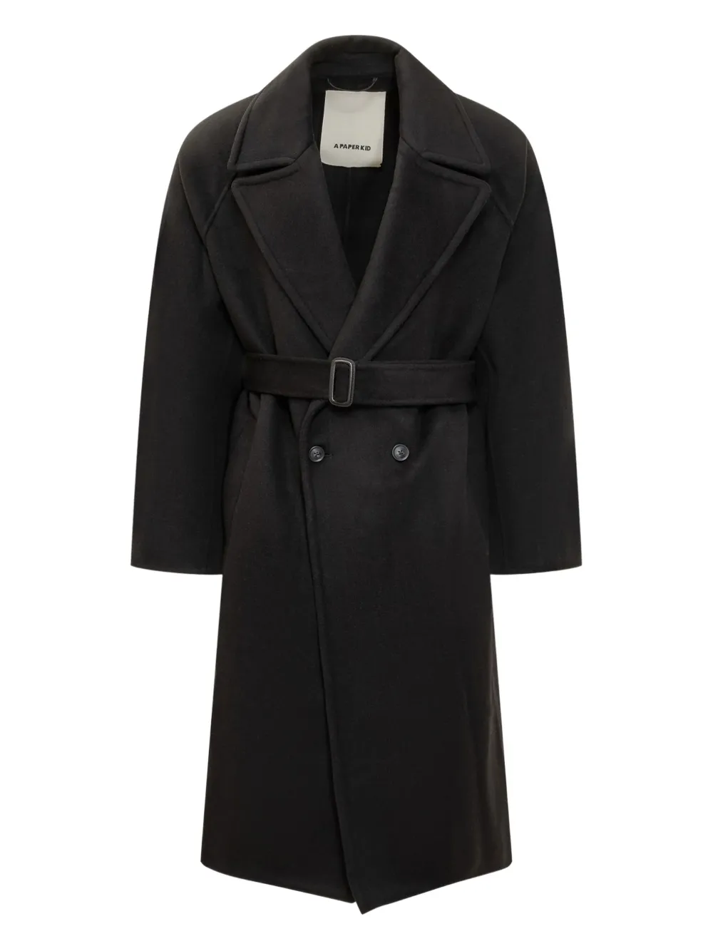 Двубортное пальто с поясом A PAPER KID, черный
Двубортное пальто с поясом A PAPER KID, черный