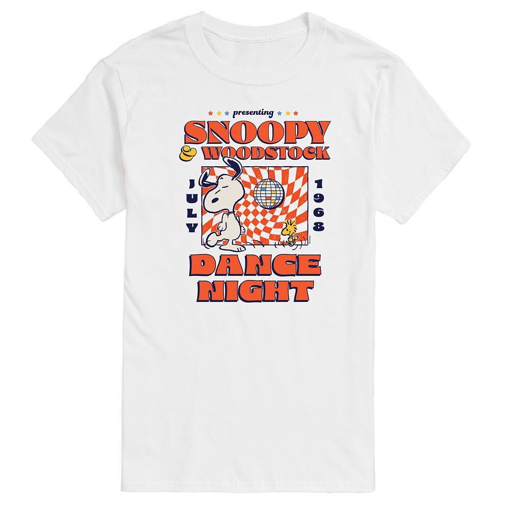 Мужская футболка с рисунком Peanuts Snoopy Woodstock Dance Night Licensed Character, белый
Мужская футболка с рисунком Peanuts Snoopy Woodstock Dance Night Licensed Character, белый