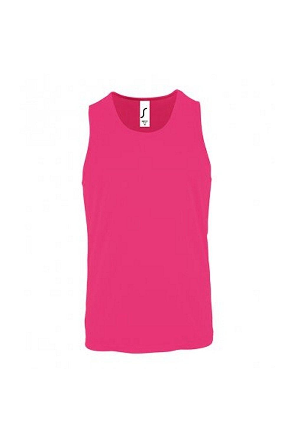 Спортивная майка на бретелях SOL'S, розовый 
Спортивная майка на бретелях SOL'S, розовый