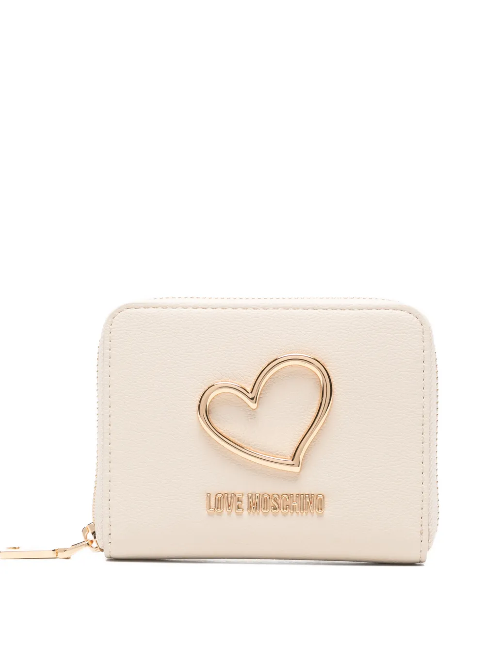 Кошелек на молнии с сердечком Love Moschino, бежевый
Кошелек на молнии с сердечком Love Moschino, бежевый