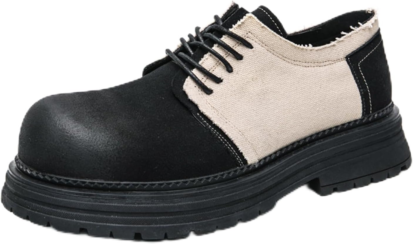 Мужские оксфорды из кожи с комбинированными вставками на массивной платформе, классический носок, рифленая подошва, противоскользящие, на шнуровке, для вечеринок, свадеб и других мероприятий Bedgmdeg, черный
Мужские оксфорды из кожи с комбинированными вставками на массивной платформе, классический носок, рифленая подошва, противоскользящие, на шнуровке, для вечеринок, свадеб и других мероприятий Bedgmdeg, черный