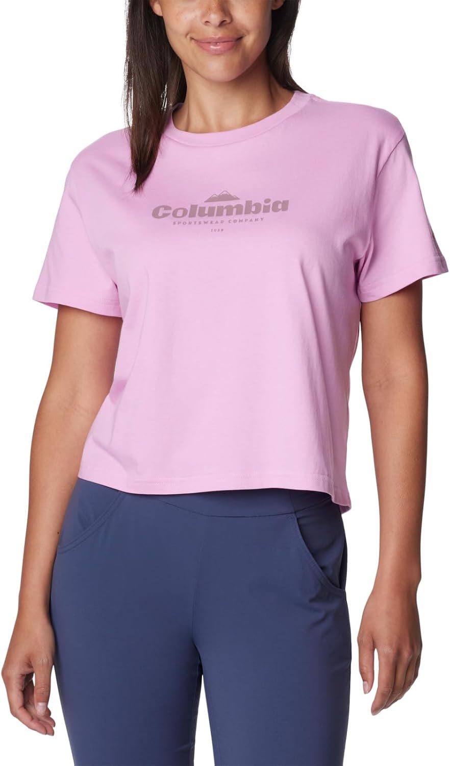 Columbia Women's North Cascades укороченная футболка, Cosmos/Elevated High
Columbia Women's North Cascades укороченная футболка, Cosmos/Elevated High