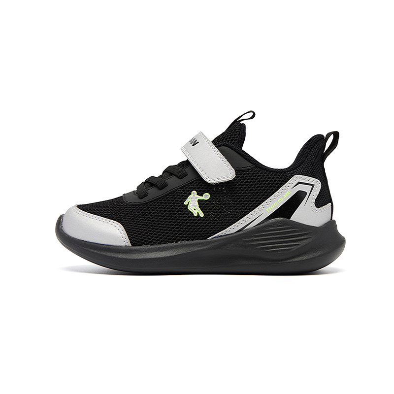 Дышащие, легкие, амортизирующие, низкие кроссовки для детей QIAODAN, черный/серебряный 
Дышащие, легкие, амортизирующие, низкие кроссовки для детей QIAODAN, черный/серебряный