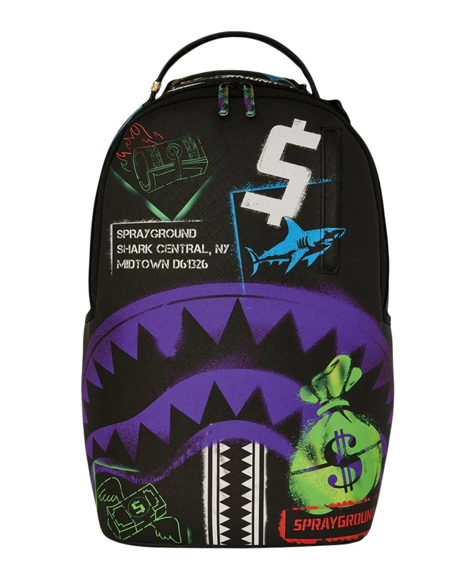 Рюкзак Central Stencils черного цвета Sprayground, мультиколор
Рюкзак Central Stencils черного цвета Sprayground, мультиколор