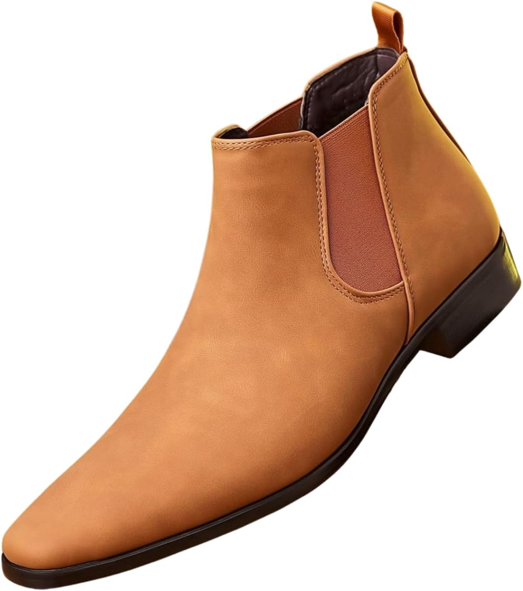 Мужские ботинки челси Santimon, классические матовые кожаные слипоны, ботильоны для повседневной носки и деловых встреч, коричневый
Мужские ботинки челси Santimon, классические матовые кожаные слипоны, ботильоны для повседневной носки и деловых встреч, коричневый