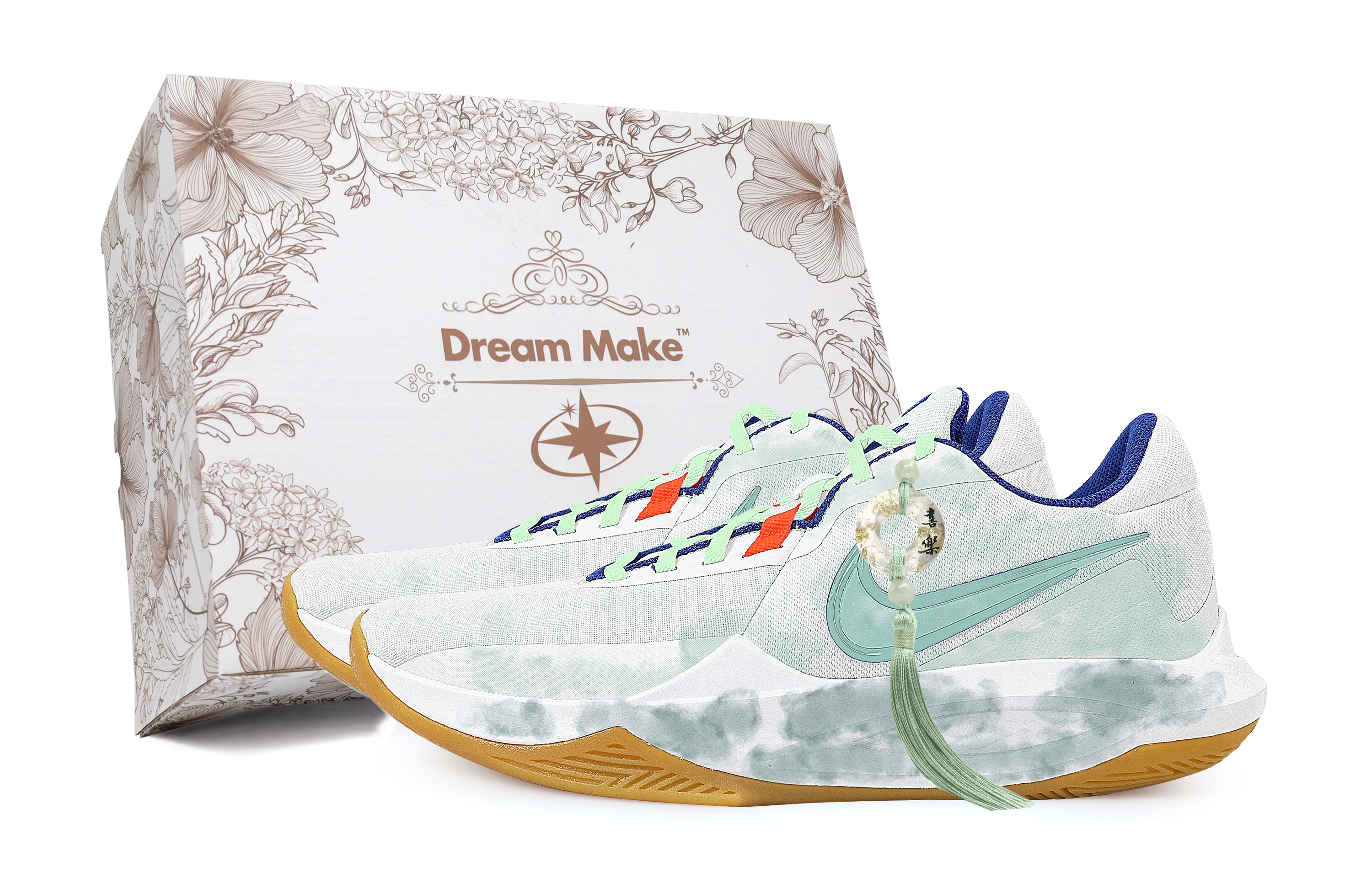 Nike Баскетбольные кроссовки Precision 6 Bamboo Ink Blue Dye White Box с противоскользящим покрытием, износостойкие, мужские, светло-голубые
Nike Баскетбольные кроссовки Precision 6 Bamboo Ink Blue Dye White Box с противоскользящим покрытием, износостойкие, мужские, светло-голубые