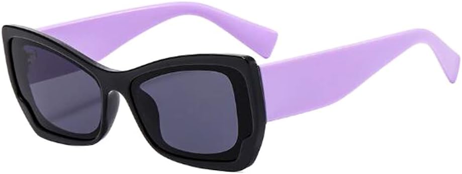 Солнцезащитные очки «кошачий глаз» с толстыми дужками, солнцезащитные очки с оригинальным дизайном, двухцветные солнцезащитные очки для мужчин и женщин star shop, Bright Black Frame Purple Feet
Солнцезащитные очки «кошачий глаз» с толстыми дужками, солнцезащитные очки с оригинальным дизайном, двухцветные солнцезащитные очки для мужчин и женщин star shop, Bright Black Frame Purple Feet