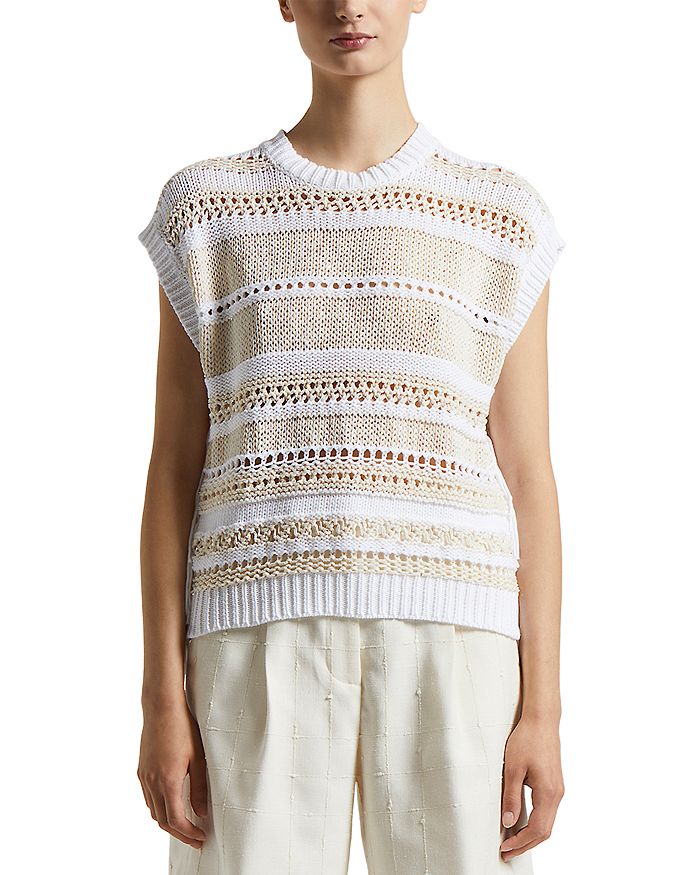 Свободный вязаный свитер с открытой вязкой Peserico, слоновая кость/кремовый
Свободный вязаный свитер с открытой вязкой Peserico, слоновая кость/кремовый