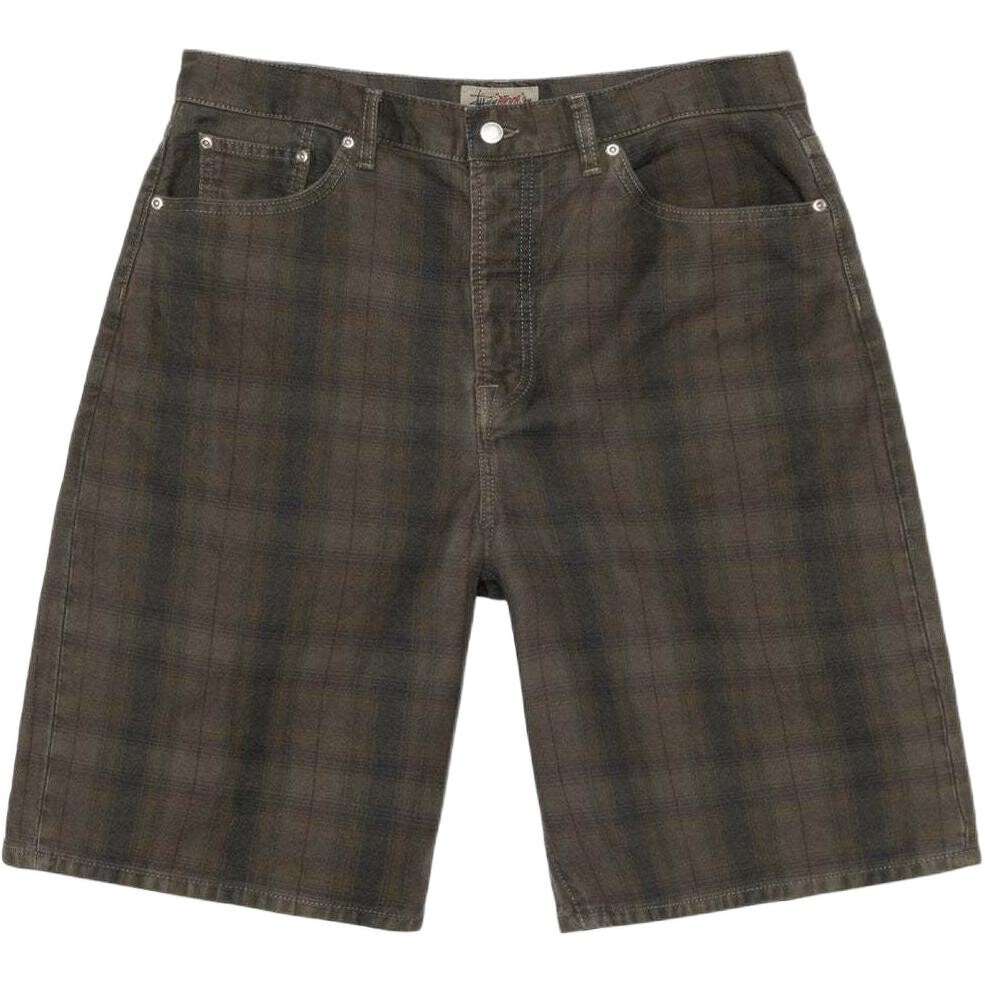 Большие шорты из холщовой ткани в клетку Stussy, оливково-зеленый
Большие шорты из холщовой ткани в клетку Stussy, оливково-зеленый