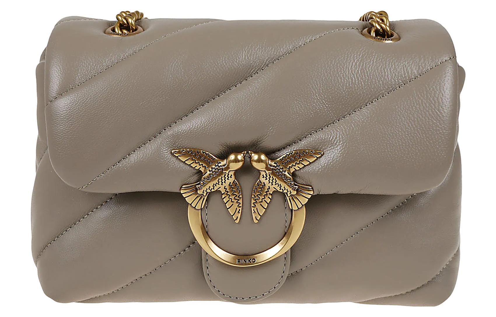 PINKO Мягкая овчинная сумка через плечо женская бежевая
PINKO Мягкая овчинная сумка через плечо женская бежевая