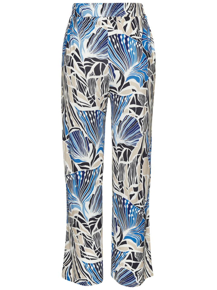 LASCANA Брюки-палаццо с принтом в сине-кремово-песочных тонах
LASCANA Брюки-палаццо с принтом в сине-кремово-песочных тонах