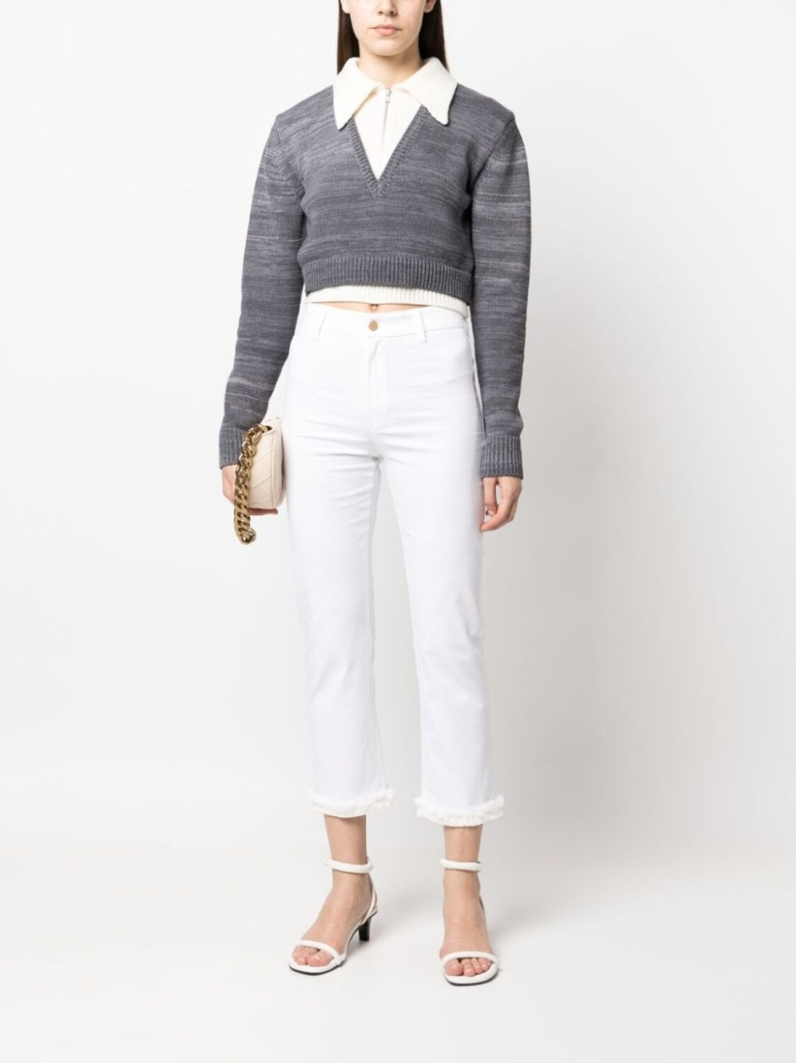 'S Max Mara джинсы узкого кроя с бахромой, белый
'S Max Mara джинсы узкого кроя с бахромой, белый