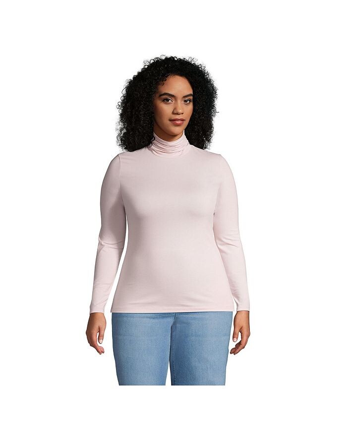 Женская легкая приталенная футболка больших размеров с высоким воротником и длинными рукавами Lands' End, цвет Soft tea rose
Женская легкая приталенная футболка больших размеров с высоким воротником и длинными рукавами Lands' End, цвет Soft tea rose