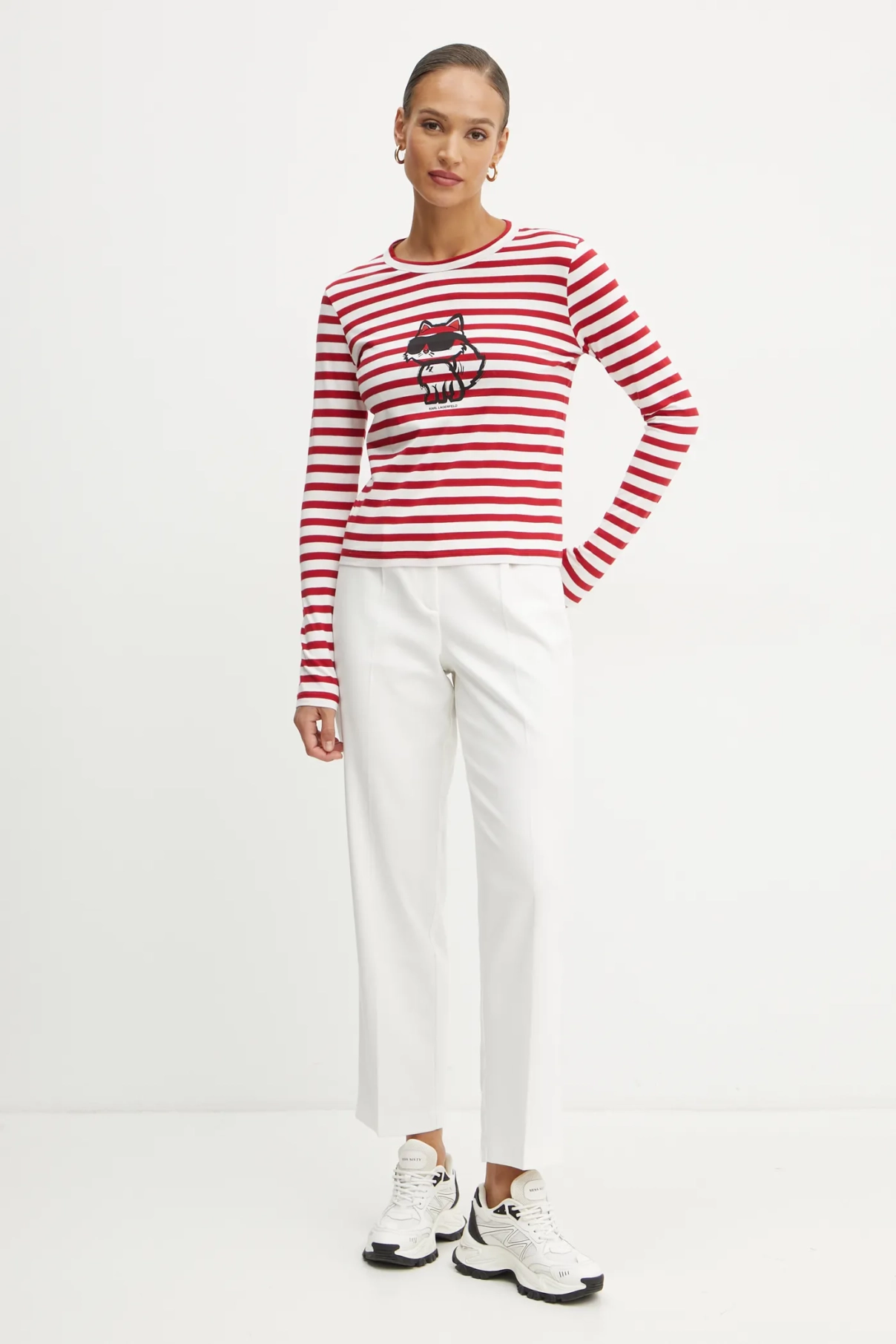 Хлопковый топ с длинными рукавами Karl Lagerfeld, красный
Хлопковый топ с длинными рукавами Karl Lagerfeld, красный