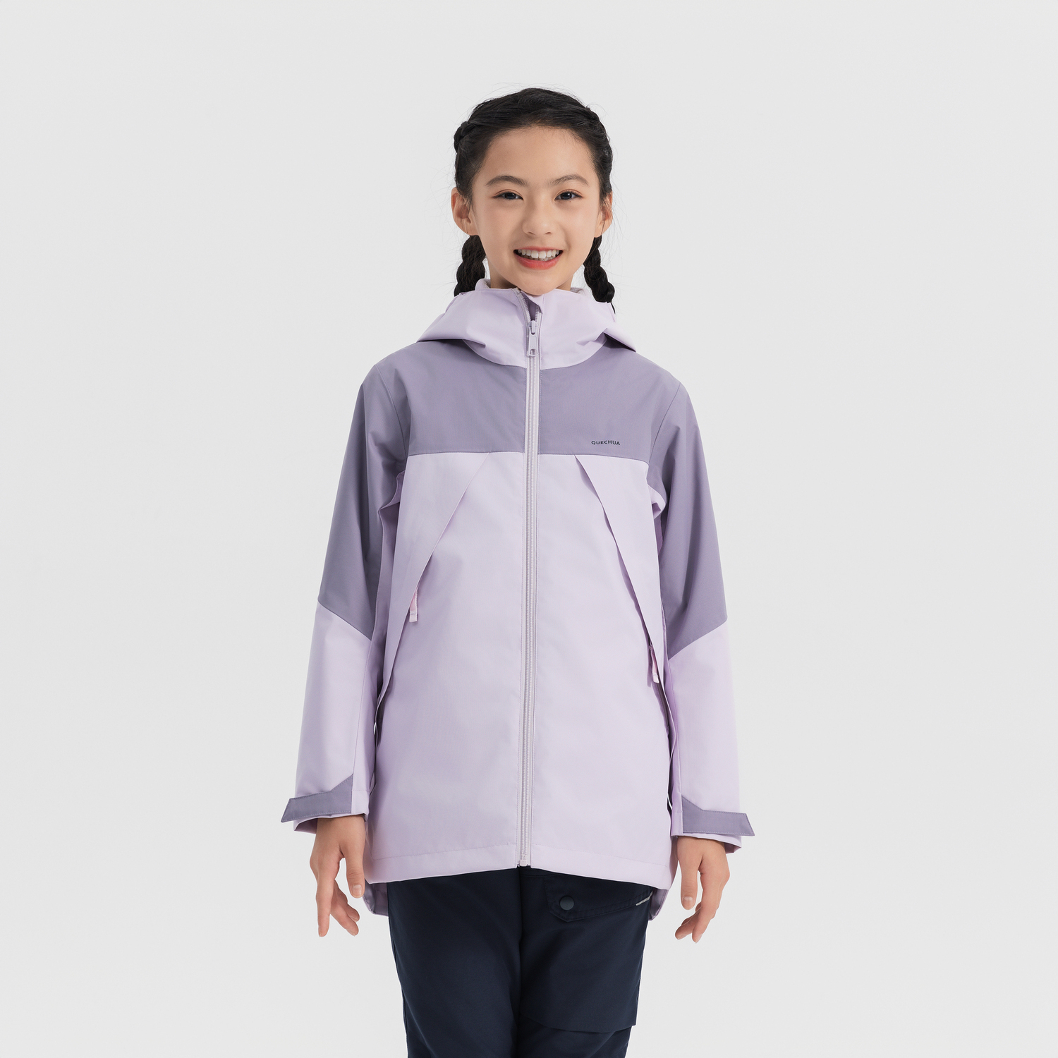 Детская зимняя флисовая утеплённая куртка для походов Quechua SH500 фиолетовая
Детская зимняя флисовая утеплённая куртка для походов Quechua SH500 фиолетовая
