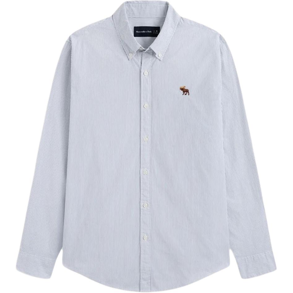 Abercrombie&Fitch Мужская рубашка в белую полоску, средней плотности ткани
Abercrombie&Fitch Мужская рубашка в белую полоску, средней плотности ткани