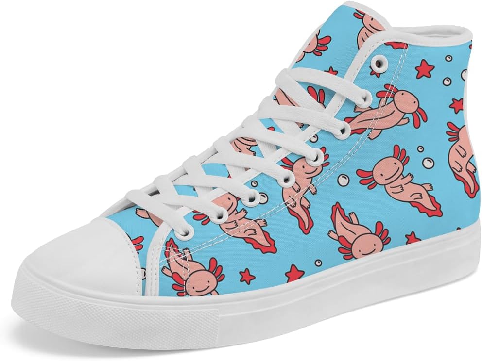 Мужские и женские высокие кеды Axolotl, высокие тканевые кроссовки на шнуровке, повседневная обувь, подарок для мужчин и женщин Chebing, голубой
Мужские и женские высокие кеды Axolotl, высокие тканевые кроссовки на шнуровке, повседневная обувь, подарок для мужчин и женщин Chebing, голубой