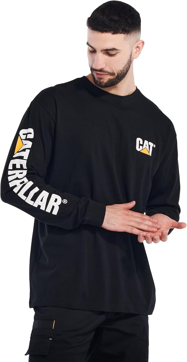 Футболка с длинным рукавом Caterpillar Trademark Banner для мужчин с петлей для проводов на задней части ворота и логотипом Cat Workwear, Black
Футболка с длинным рукавом Caterpillar Trademark Banner для мужчин с петлей для проводов на задней части ворота и логотипом Cat Workwear, Black