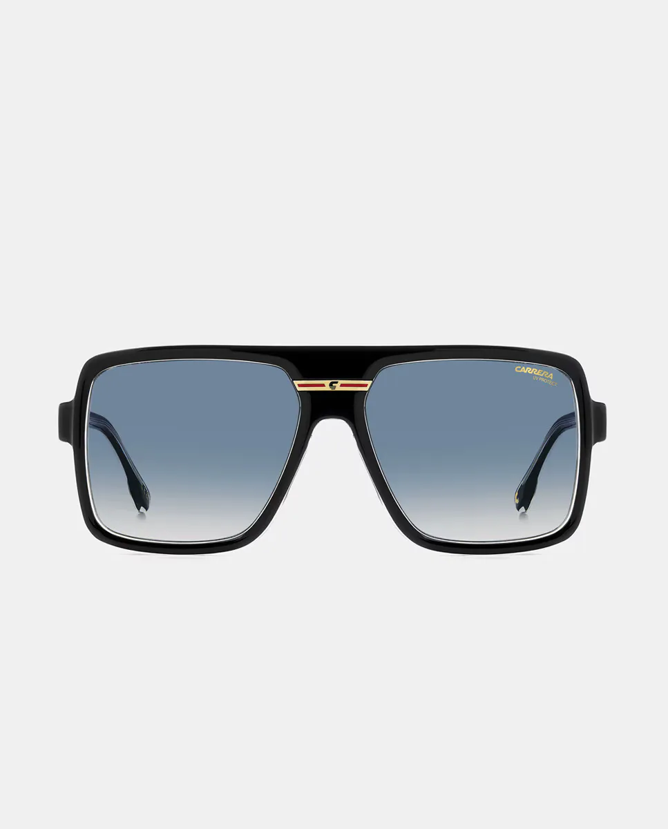 Прямоугольные мужские солнцезащитные очки из полиамида с градиентными линзами Carrera, черный
Прямоугольные мужские солнцезащитные очки из полиамида с градиентными линзами Carrera, черный