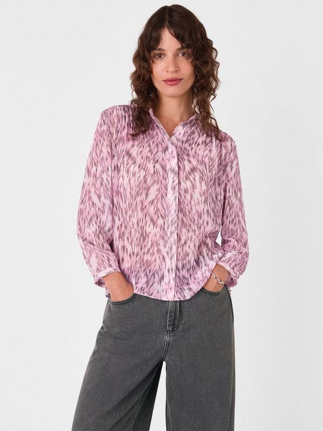 Топ с леопардовым принтом и плиссированными деталями Whistles, Pink/Multi
Топ с леопардовым принтом и плиссированными деталями Whistles, Pink/Multi