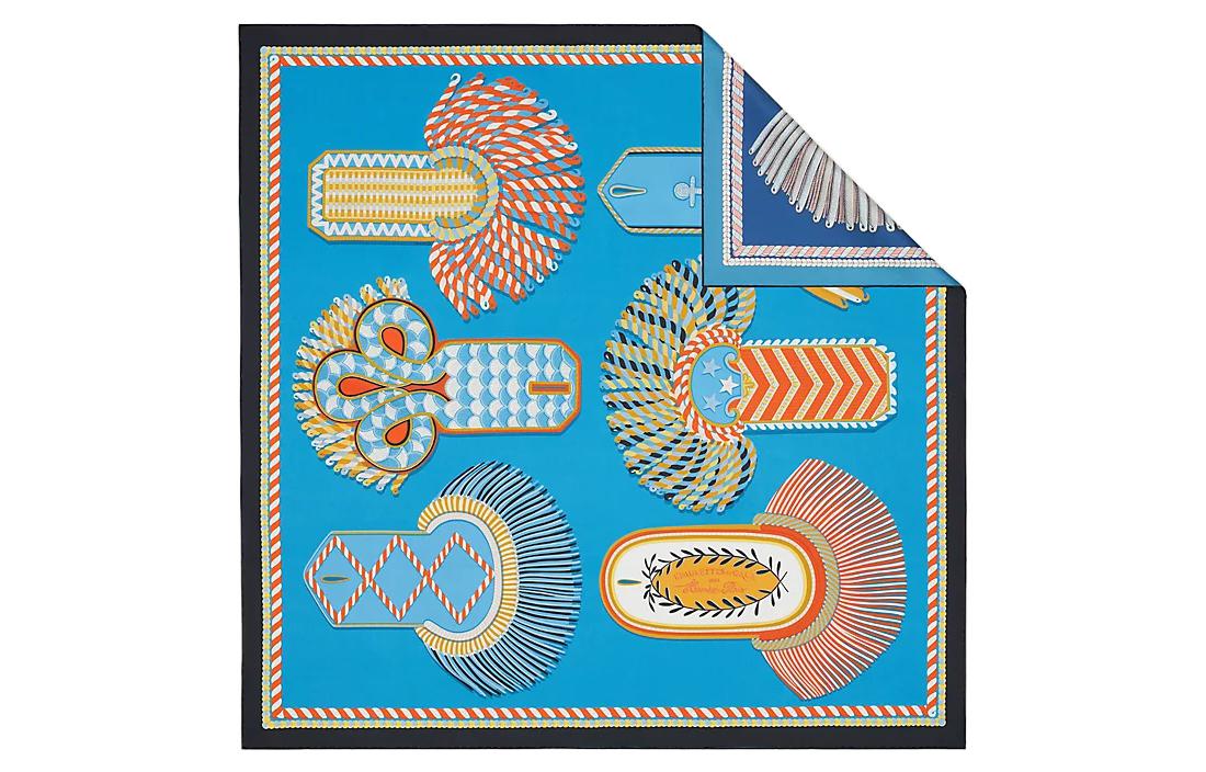 HERMES Шелковые шарфы Women's Marine Blue/Turquoise Blue/Coral Red
HERMES Шелковые шарфы Women's Marine Blue/Turquoise Blue/Coral Red