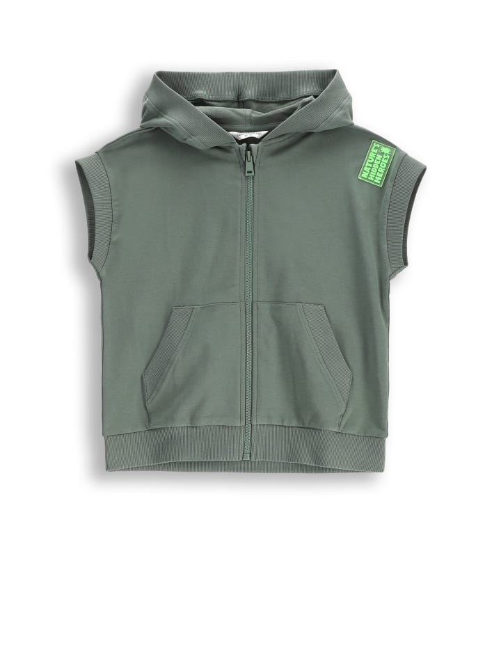 Толстовка без рукавов цвета хаки Coccodrillo
Толстовка без рукавов цвета хаки Coccodrillo