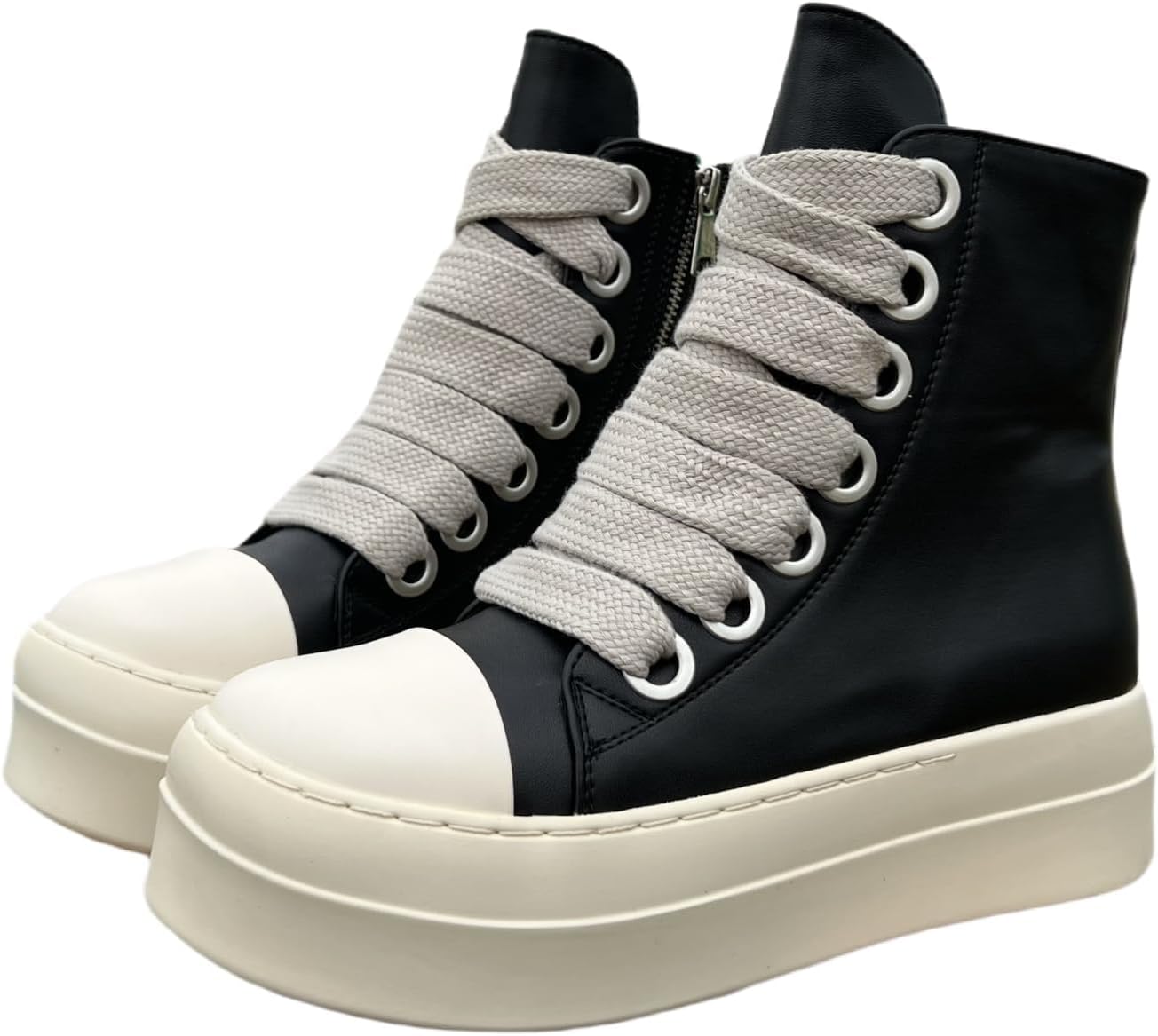 Унисекс кроссовки в уличном стиле с круглым носком, толстой подошвой и платформой для мужчин и женщин, молния, большой размер, модные повседневные панк-туфли черного цвета Wedorat
Унисекс кроссовки в уличном стиле с круглым носком, толстой подошвой и платформой для мужчин и женщин, молния, большой размер, модные повседневные панк-туфли черного цвета Wedorat