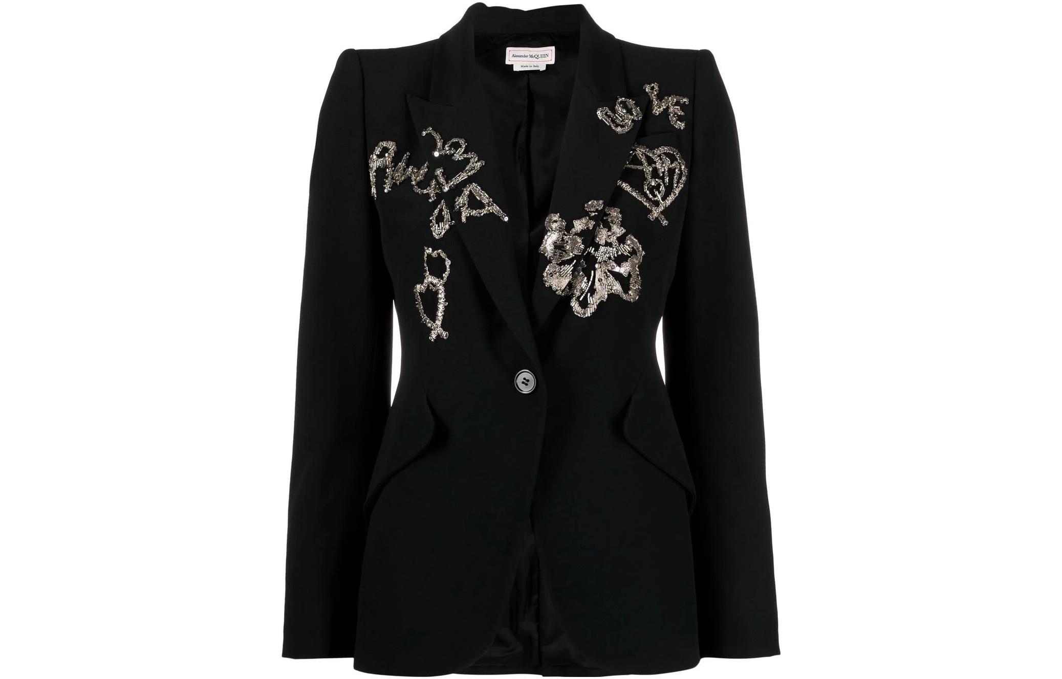 Пиджак женский деловой Alexander McQueen, черный
Пиджак женский деловой Alexander McQueen, черный
