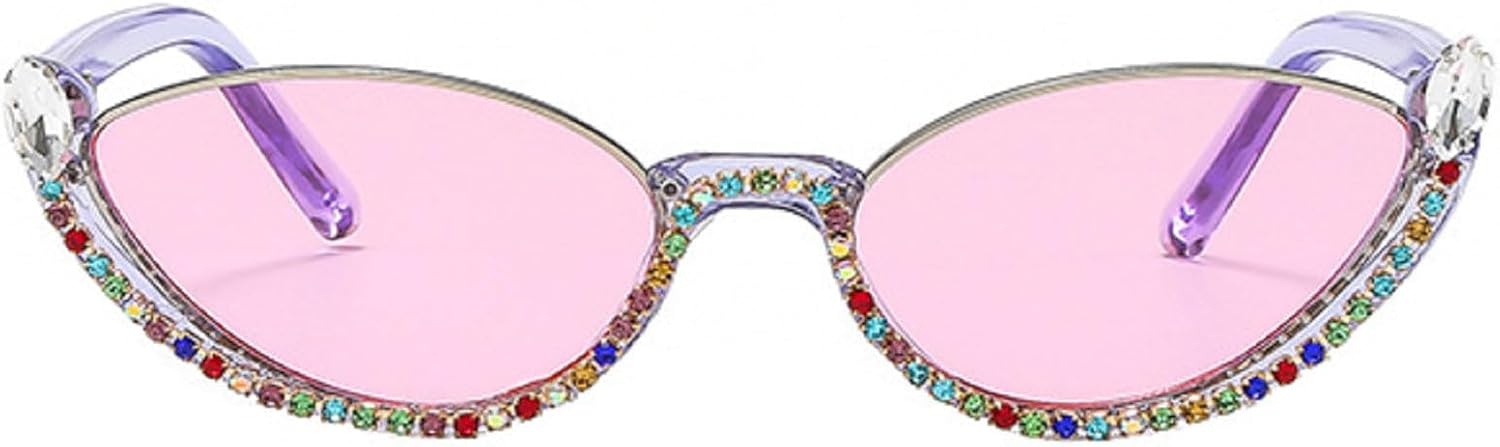 Модные солнцезащитные очки «кошачий глаз» со стразами для женщин, ретро-стиль, узкие солнцезащитные очки «кошачий глаз» с бриллиантами, винтажный стиль mincl, Purple Pink
Модные солнцезащитные очки «кошачий глаз» со стразами для женщин, ретро-стиль, узкие солнцезащитные очки «кошачий глаз» с бриллиантами, винтажный стиль mincl, Purple Pink