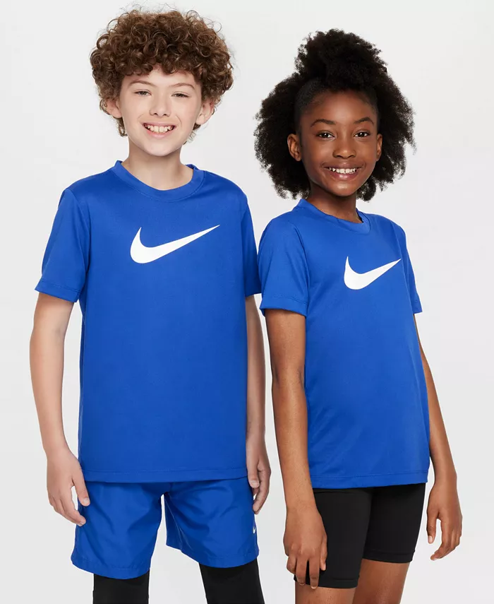 Футболка с длинным рукавом Big Kids' Legend с логотипом Swoosh технология Dri-FIT Nike, синий
Футболка с длинным рукавом Big Kids' Legend с логотипом Swoosh технология Dri-FIT Nike, синий