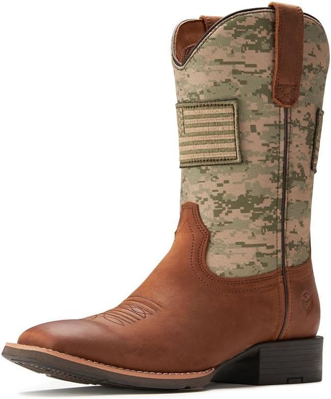 Мужские ковбойские сапоги SUREWAY - Мужские западные сапоги с квадратным носком с флагом, маслостойкие/антискользящие, прочные, стильные классические сапоги на молнии, коричневый
Мужские ковбойские сапоги SUREWAY - Мужские западные сапоги с квадратным носком с флагом, маслостойкие/антискользящие, прочные, стильные классические сапоги на молнии, коричневый