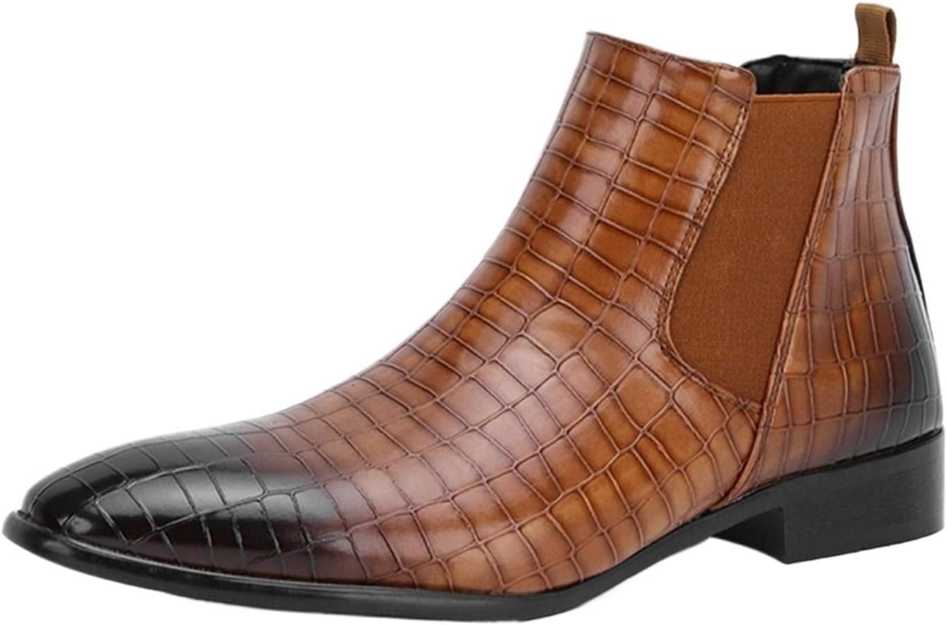 Мужские модные ботинки Челси с крокодиловым принтом, на шнуровке, ботильоны с квадратным носком, повседневные ботинки с массивным каблуком из кожи для выпускного, свиданий и деловых встреч Generic, коричневый
Мужские модные ботинки Челси с крокодиловым принтом, на шнуровке, ботильоны с квадратным носком, повседневные ботинки с массивным каблуком из кожи для выпускного, свиданий и деловых встреч Generic, коричневый