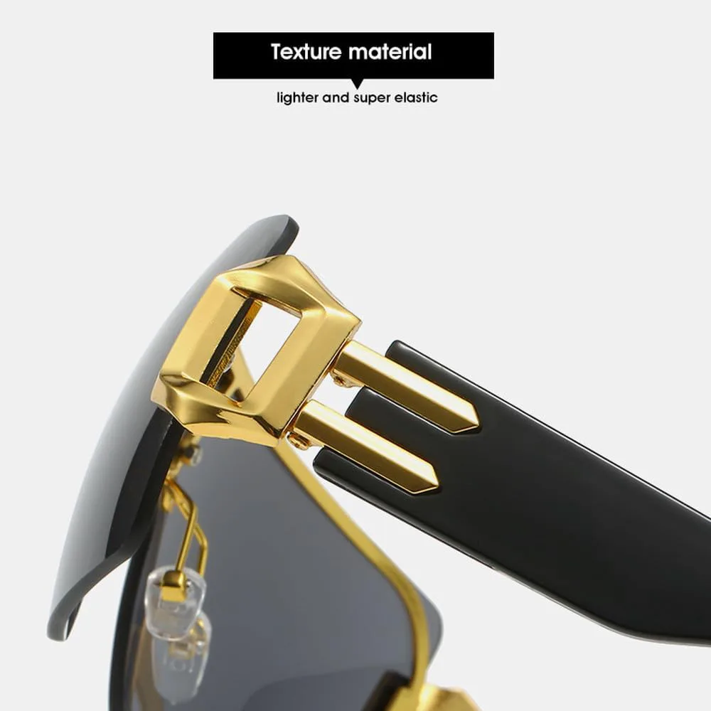 Модные панк-солнцезащитные очки для женщин и мужчин, стильные солнцезащитные очки с обтекаемой формой, очки с защитой от УФ-излучения UV400 HVTVTLA, Silver
Модные панк-солнцезащитные очки для женщин и мужчин, стильные солнцезащитные очки с обтекаемой формой, очки с защитой от УФ-излучения UV400 HVTVTLA, Silver