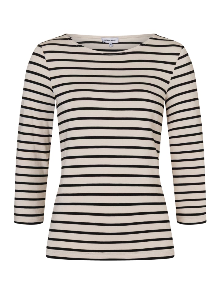 More & More Эластичная полосатая рубашка с рукавами 3/4, кремово-черного цвета
More & More Эластичная полосатая рубашка с рукавами 3/4, кремово-черного цвета