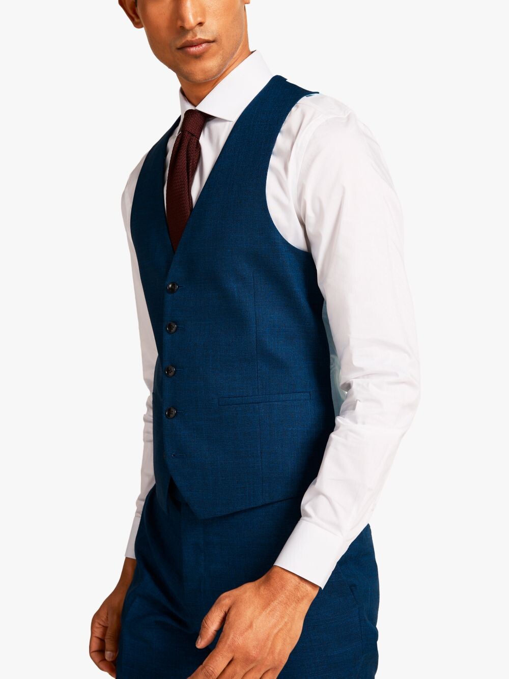 Жилет приталенного кроя Moss London, синий
Жилет приталенного кроя Moss London, синий