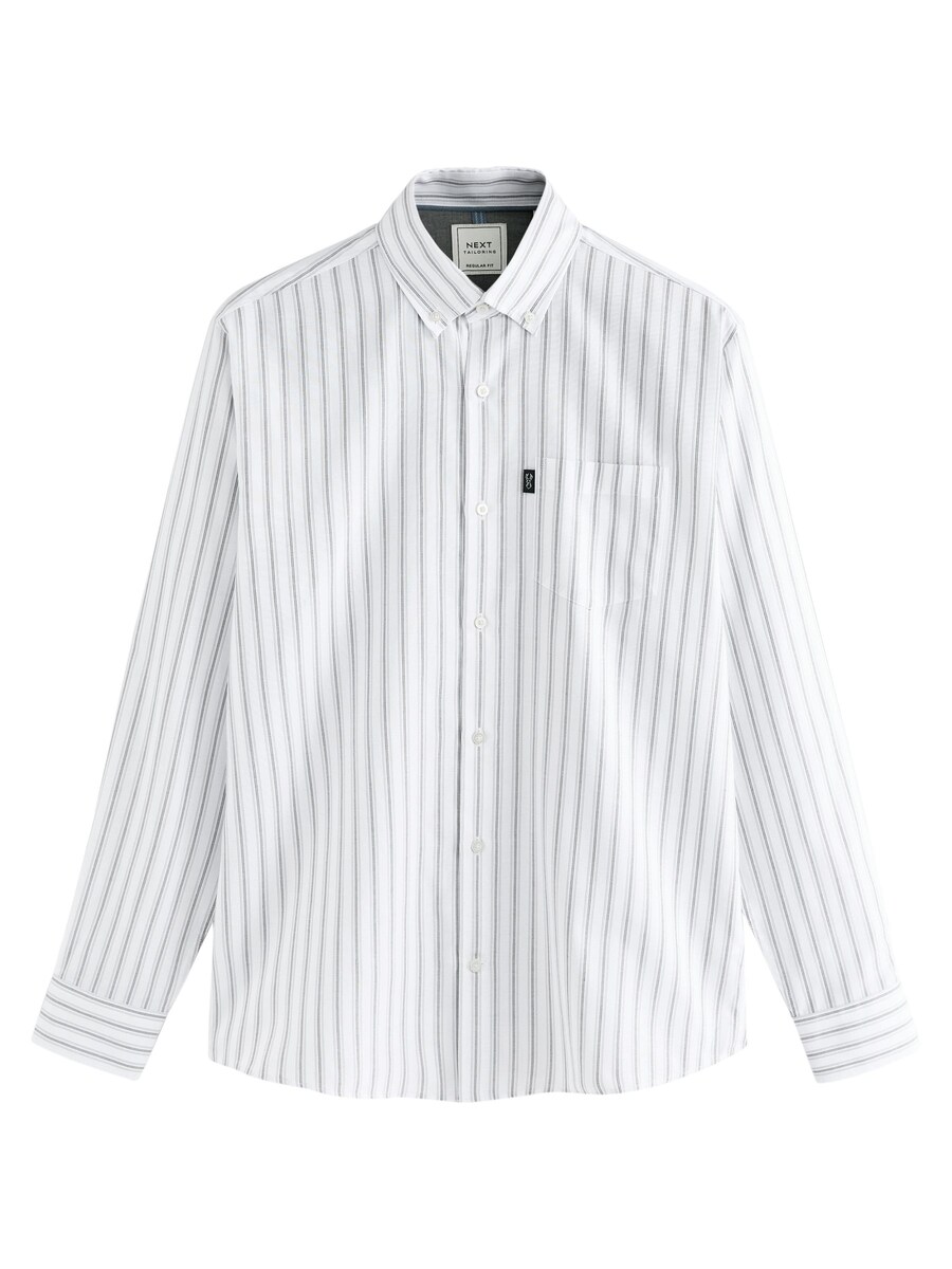 Рубашка обычного кроя на пуговицах Next, белый
Рубашка обычного кроя на пуговицах Next, белый
