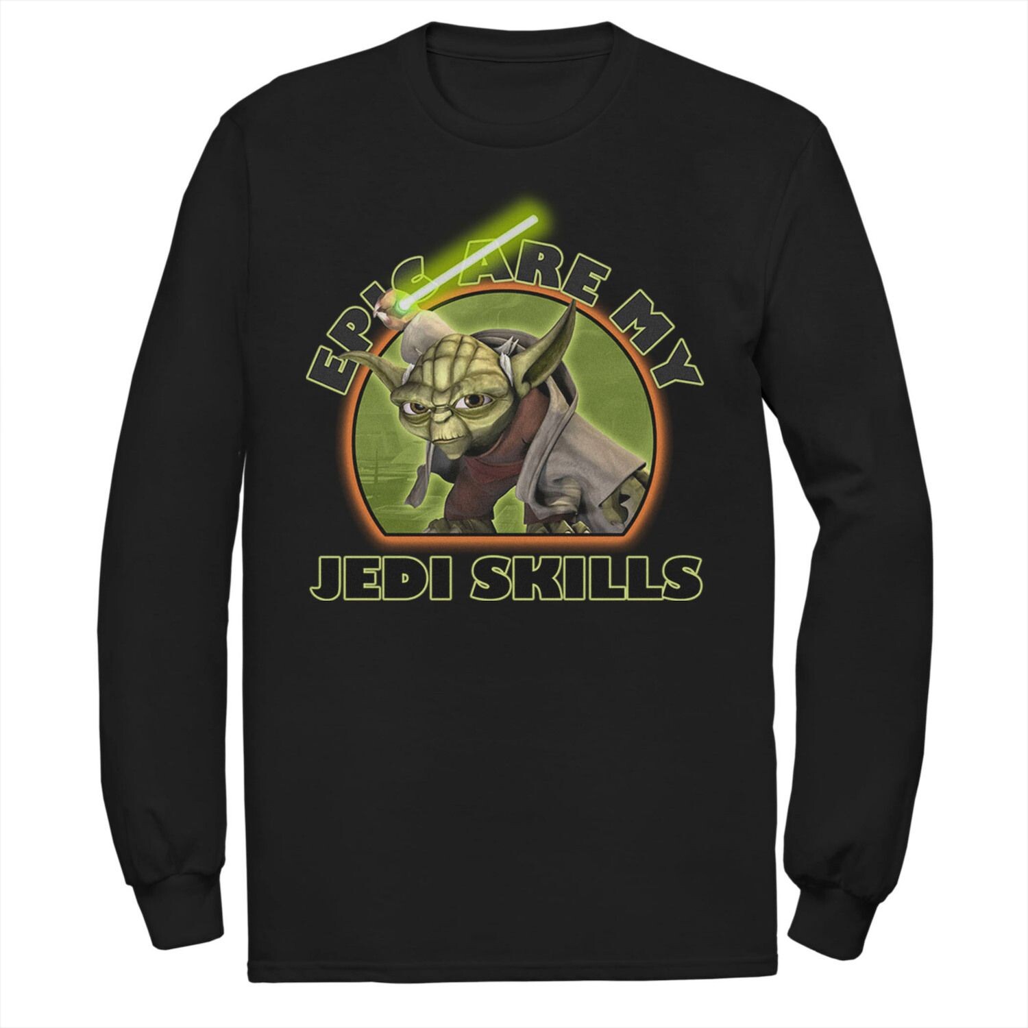 Мужская футболка «Звездные войны: Войны клонов Йода Эпик — мои навыки джедая» Star Wars
Мужская футболка «Звездные войны: Войны клонов Йода Эпик — мои навыки джедая» Star Wars