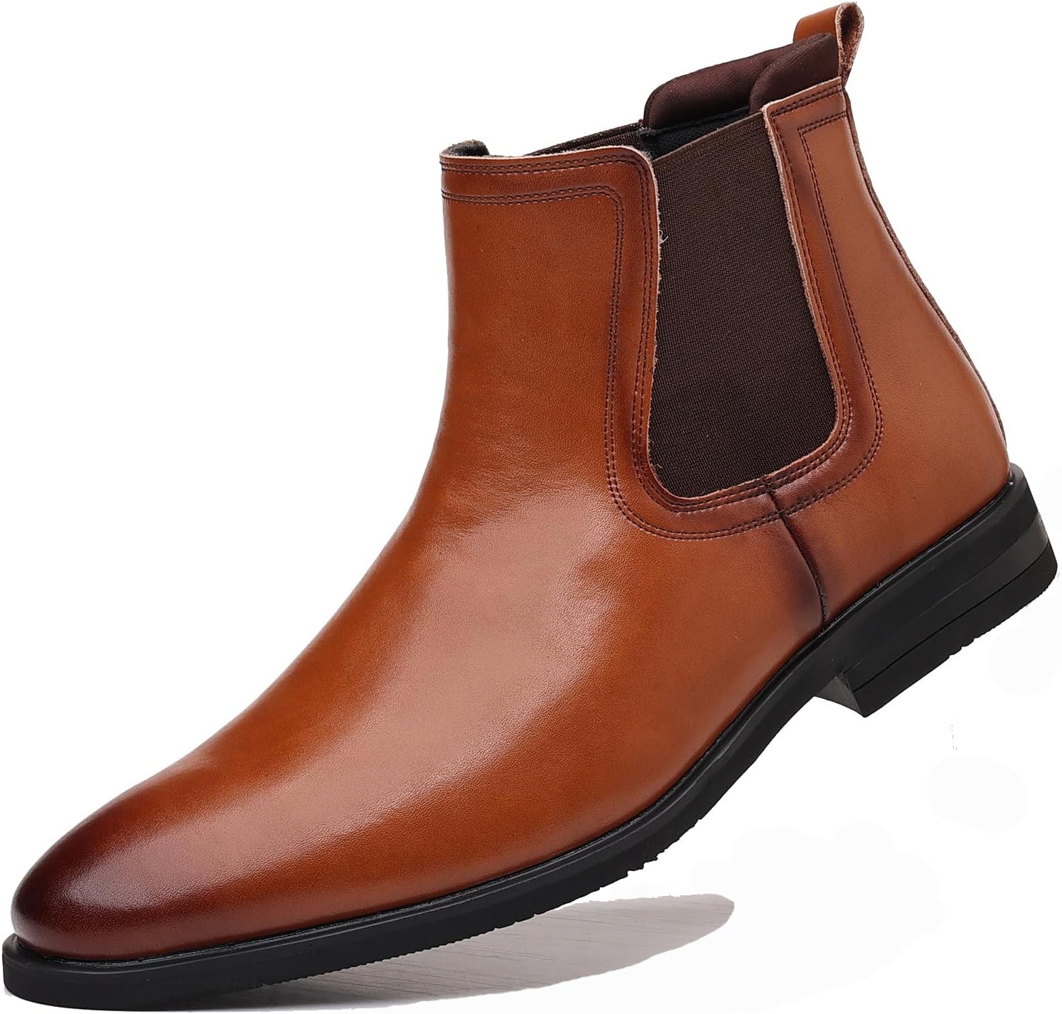 Мужские ботинки Chelsea DADAWEN из кожи, повседневные ботинки Chukka до щиколотки, классические эластичные стильные ботинки для мужчин, коричневый
Мужские ботинки Chelsea DADAWEN из кожи, повседневные ботинки Chukka до щиколотки, классические эластичные стильные ботинки для мужчин, коричневый