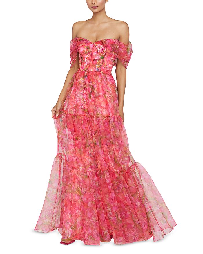 Тиа Платье с открытыми плечами из органзы Theia, мультиколор
Тиа Платье с открытыми плечами из органзы Theia, мультиколор