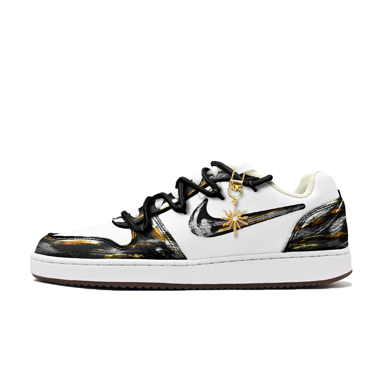 Nike Ebernon Sunlit Mountains устойчивые к истиранию лоу-топ скейтборд кроссовки мужские черные, цвет Black 
Nike Ebernon Sunlit Mountains устойчивые к истиранию лоу-топ скейтборд кроссовки мужские черные, цвет Black