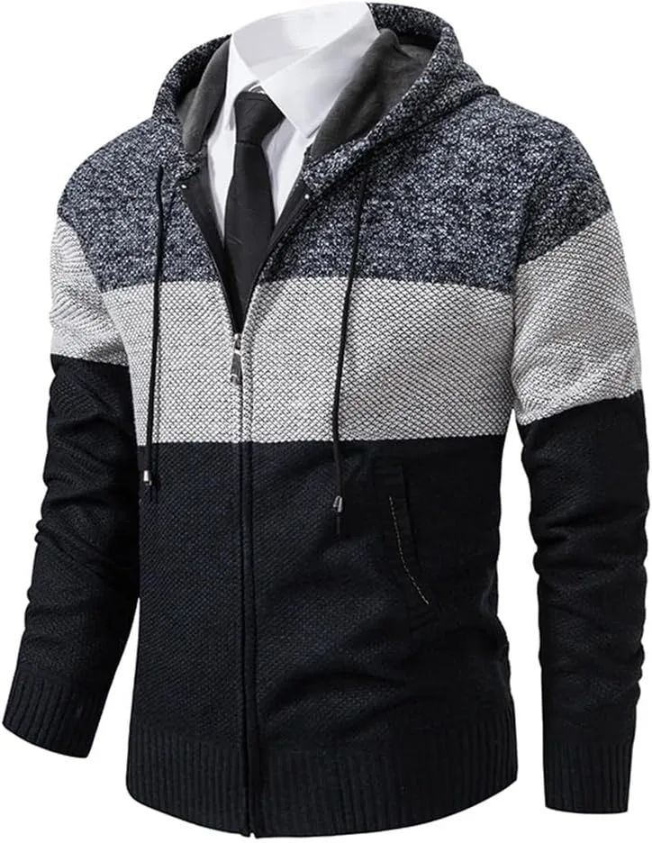 Мужской худи с полосками и капюшоном Vsadsau
Мужской худи с полосками и капюшоном Vsadsau