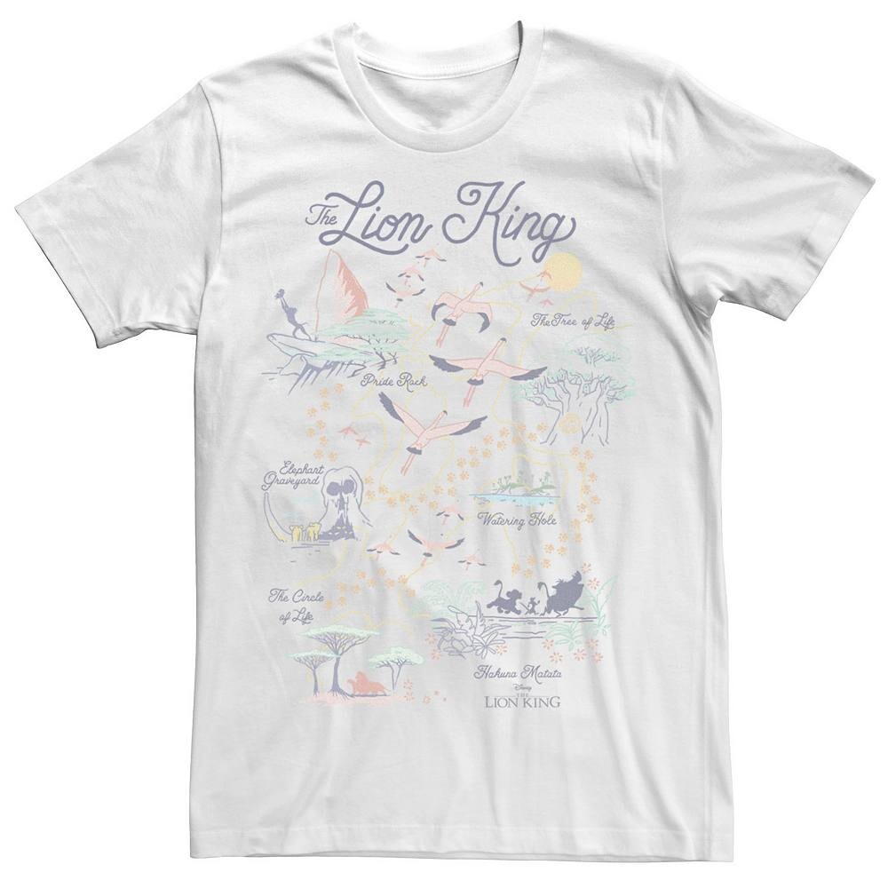 Мужская футболка Disney's The Lion King с картой мира, белый
Мужская футболка Disney's The Lion King с картой мира, белый