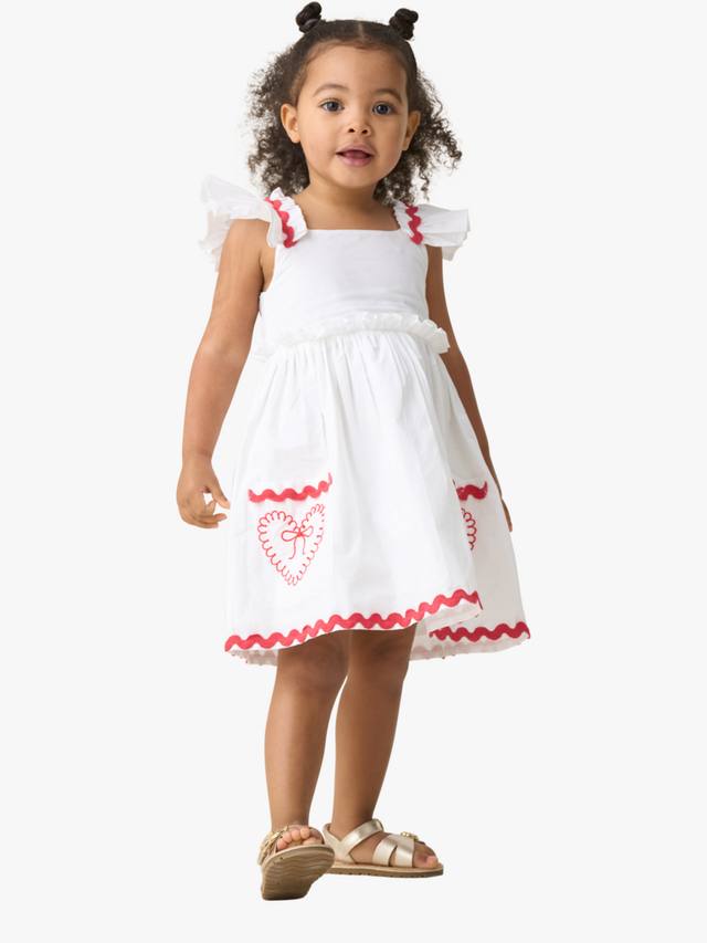 Детское хлопчатобумажное платье с карманами ric rac и шаровары Angel & Rocket, цвет White/Red
Детское хлопчатобумажное платье с карманами ric rac и шаровары Angel & Rocket, цвет White/Red