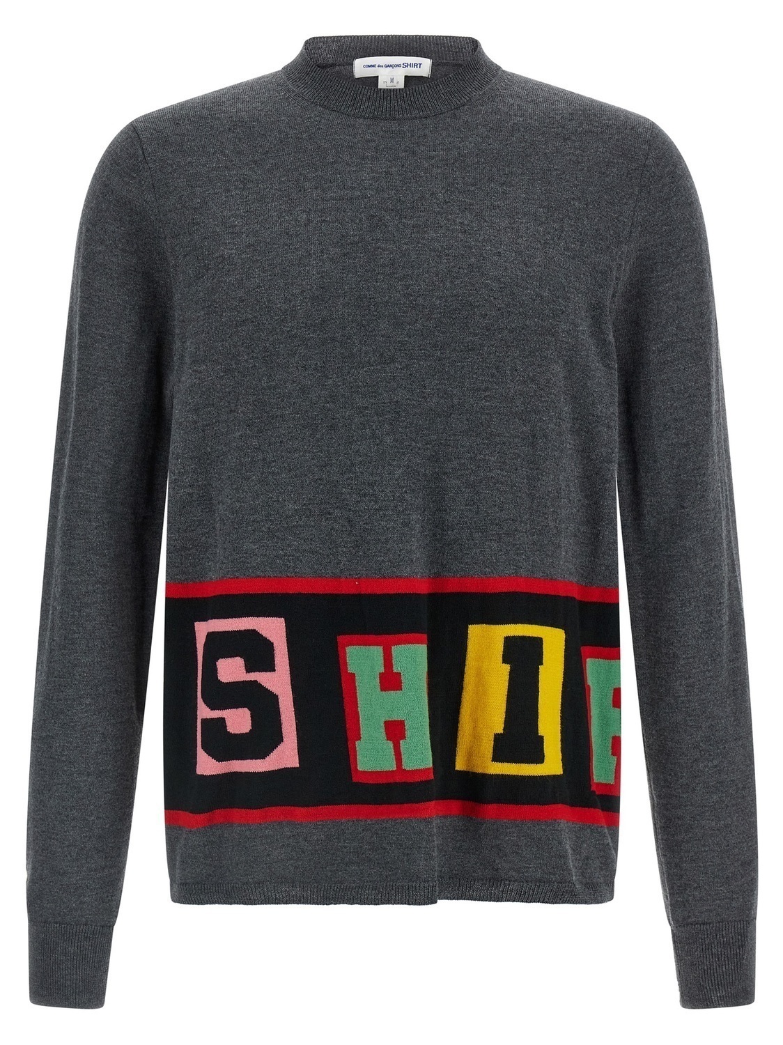 Свитер с интарсией Comme Des Garçons Shirt, серый
Свитер с интарсией Comme Des Garçons Shirt, серый