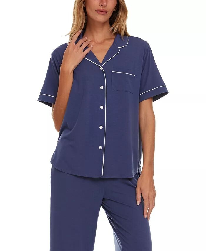 Женский комплект из топа и пижамы-капри Annie Notch Flora by Flora Nikrooz, синий
Женский комплект из топа и пижамы-капри Annie Notch Flora by Flora Nikrooz, синий