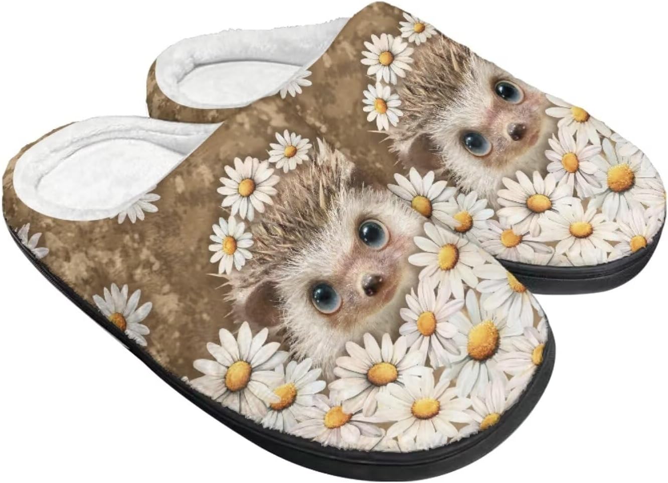 Зимние пушистые тапочки для женщин и мужчин, мягкие и удобные тапочки, противоскользящие домашние тапочки для ходьбы Wanzuoeng, Brown - Hedgehog Daisy
Зимние пушистые тапочки для женщин и мужчин, мягкие и удобные тапочки, противоскользящие домашние тапочки для ходьбы Wanzuoeng, Brown - Hedgehog Daisy