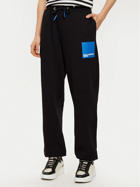 Спортивные брюки стандартного кроя Karl Lagerfeld Jeans, черный 
Спортивные брюки стандартного кроя Karl Lagerfeld Jeans, черный