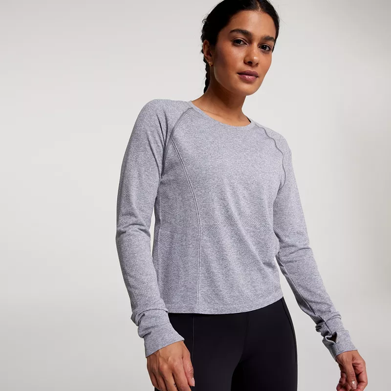 CALIA Женская бесшовная футболка гоночной длины с длинными рукавами, цвет Grey Spacedye
CALIA Женская бесшовная футболка гоночной длины с длинными рукавами, цвет Grey Spacedye